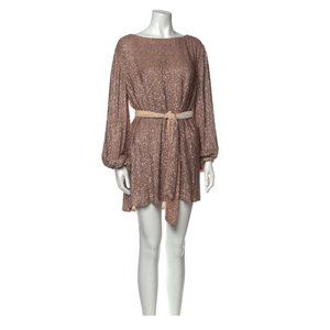 RETROFETE GRACE DRESS NWOT SIZE S (dusty pink sequin mini)